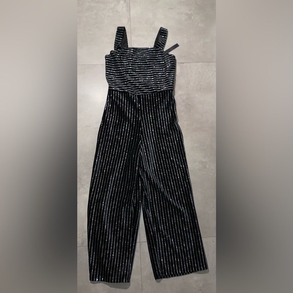 Girls Miss Behave Black Jumpsuit